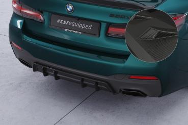 CSR Diffusor | Heckansatz mit ABE für BMW 5er G30 / G31 M-Paket HA486-S strukturiert schwarz matt (keine Lackierung erforderlich)
