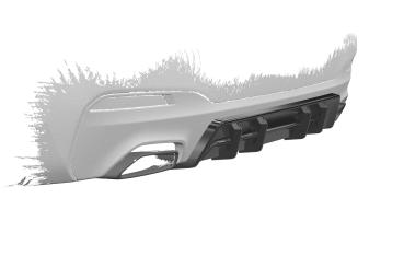 CSR Diffusor | Heckansatz mit ABE für BMW 5er G30 / G31 M-Paket HA486-G Glossy schwarz Hochglanz (keine Lackierung erforderlich)