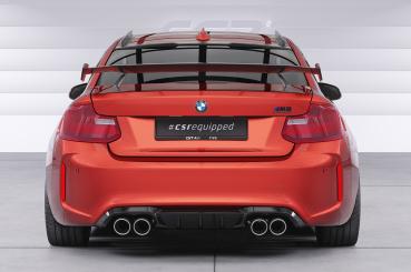 CSR Diffusor | Heckansatz mit ABE für BMW M2 F87 HA489-C Carbon Look Hochglanz (keine Lackierung erforderlich)