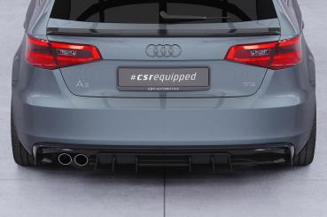 CSR Diffusor | Heckansatz mit ABE für Audi A3 8V HA493-S strukturiert schwarz matt (keine Lackierung erforderlich)