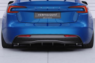 CSR Diffusor | Heckansatz mit ABE für Tesla Model 3 HA496-G Glossy schwarz Hochglanz (keine Lackierung erforderlich)