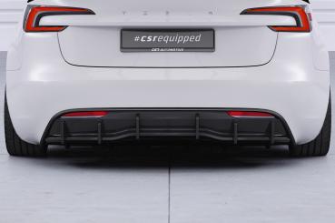 CSR Diffusor | Heckansatz mit ABE für Tesla Model 3 HA498-C Carbon Look Hochglanz (keine Lackierung erforderlich)