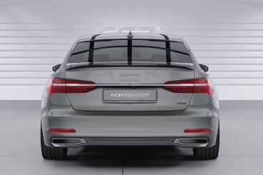 CSR Heckspoiler | Heckflügel mit ABE für Audi A6 C8 (Typ 4K/F2) Limousine HF015-C Carbon Look Hochglanz (keine Lackierung erforderlich)