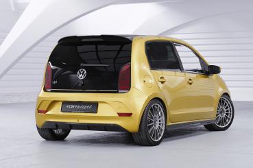 CSR Heckspoiler | Heckflügel mit ABE für VW Up! / Seat Mii / Skoda Citigo HF019-G Glossy schwarz Hochglanz (keine Lackierung erforderlich)