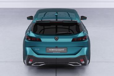 CSR Heckspoiler | Heckflügel mit ABE für Peugeot 308 (P51) SW HF040-C Carbon Look Hochglanz (keine Lackierung erforderlich)