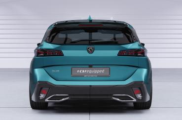 CSR Heckspoiler | Heckflügel mit ABE für Peugeot 308 (P51) SW HF040-C Carbon Look Hochglanz (keine Lackierung erforderlich)