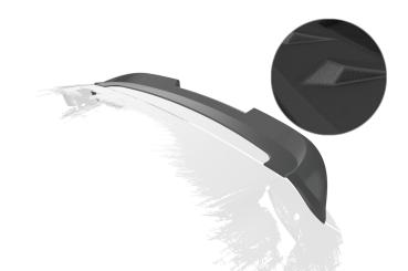 CSR Heckspoiler | Heckflügel mit ABE für Kia Picanto (TA) HF063-S strukturiert schwarz matt (keine Lackierung erforderlich)