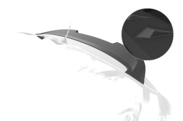 CSR Heckspoiler | Heckflügel mit ABE für MG ZS HF069-S strukturiert schwarz matt (keine Lackierung erforderlich)