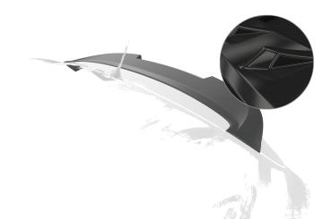 CSR Heckspoiler | Heckflügel mit ABE für MG ZS HF069-G Glossy schwarz Hochglanz (keine Lackierung erforderlich)