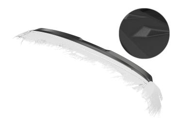 CSR Heckspoiler | Heckflügel mit ABE für VW Caddy 5 (Typ SB) HF074-S strukturiert schwarz matt (keine Lackierung erforderlich)