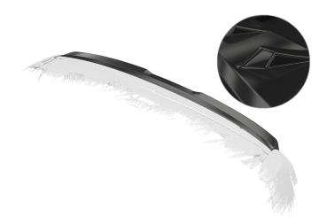 CSR Heckspoiler | Heckflügel mit ABE für VW Caddy 5 (Typ SB) HF074-G Glossy schwarz Hochglanz (keine Lackierung erforderlich)