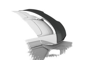 CSR Heckspoiler | Heckflügel mit ABE für Kia EV6 HF086-G Glossy schwarz Hochglanz (keine Lackierung erforderlich)