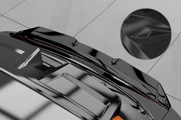 CSR Heckspoiler | Heckflügel mit ABE für MG Mulan / 4 HF118-C Carbon Look Hochglanz (keine Lackierung erforderlich)