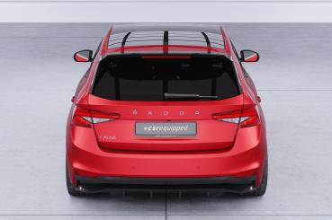 CSR Heckspoiler | Heckflügel mit ABE für Skoda Fabia 4 HF119-C Carbon Look Hochglanz (keine Lackierung erforderlich)