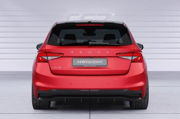CSR Heckspoiler | Heckflügel mit ABE für Skoda Fabia 4 HF119-C Carbon Look Hochglanz (keine Lackierung erforderlich)