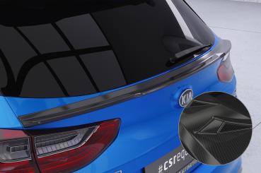 CSR Heckspoiler | Heckflügel mit ABE für Kia Ceed (CD) HF123-C Carbon Look Hochglanz (keine Lackierung erforderlich)
