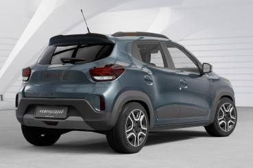 CSR Heckspoiler | Heckflügel mit ABE für Dacia Spring Electric HF129-S strukturiert schwarz matt (keine Lackierung erforderlich)