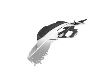 CSR Heckspoiler | Heckflügel mit ABE für Dacia Spring Electric HF129-S strukturiert schwarz matt (keine Lackierung erforderlich)