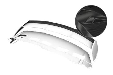 CSR Heckspoiler | Heckflügel mit ABE für Mercedes-Benz A-Klasse W176 AMG HF132-C Carbon Look Hochglanz (keine Lackierung erforderlich)