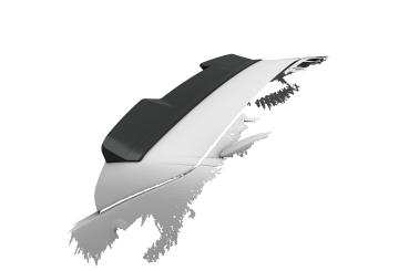 CSR Heckspoiler | Heckflügel mit ABE für Porsche Cayenne (Typ 9PA) Turbo HF137-G Glossy schwarz Hochglanz (keine Lackierung erforderlich)