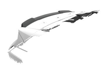 CSR Heckspoiler | Heckflügel mit ABE für Nissan Qashqai (J12) HF142-G Glossy schwarz Hochglanz (keine Lackierung erforderlich)