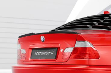 CSR Heckspoiler | Heckflügel mit ABE für BMW 3er E46 Coupe / Cabrio HF162-C Carbon Look Hochglanz (keine Lackierung erforderlich)