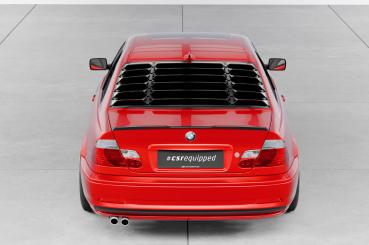 CSR Heckspoiler | Heckflügel mit ABE für BMW 3er E46 Coupe / Cabrio HF162-C Carbon Look Hochglanz (keine Lackierung erforderlich)
