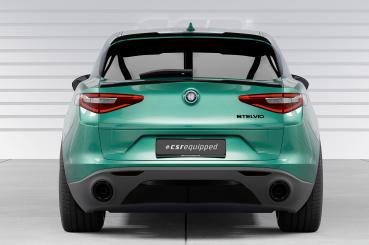 CSR Heckspoiler | Heckflügel mit ABE für Alfa Romeo Stelvio HF165-S strukturiert schwarz matt (keine Lackierung erforderlich)