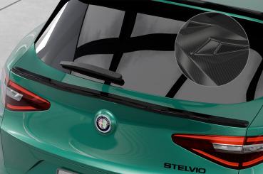 CSR Heckspoiler | Heckflügel mit ABE für Alfa Romeo Stelvio HF166-C Carbon Look Hochglanz (keine Lackierung erforderlich)