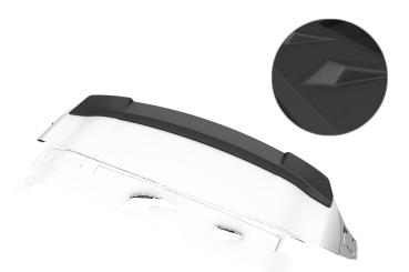 CSR Heckspoiler | Heckflügel mit ABE für Mercedes Benz GLB X247 HF170-S strukturiert schwarz matt (keine Lackierung erforderlich)