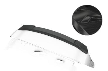 CSR Heckspoiler | Heckflügel mit ABE für Mercedes Benz GLB X247 HF170-C Carbon Look Hochglanz (keine Lackierung erforderlich)