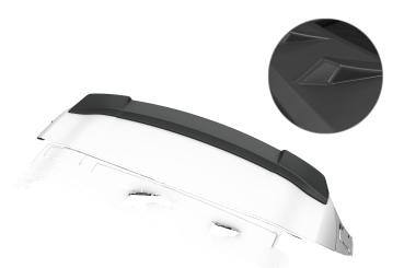 CSR Heckspoiler | Heckflügel mit ABE für Mercedes Benz GLB X247 HF170-L Lackierung erforderlich (unlackiert roh)