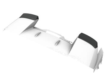 CSR Heckspoiler | Heckflügel mit ABE für Toyota bZ4X / Subaru Solterra HF174-S strukturiert schwarz matt (keine Lackierung erforderlich)