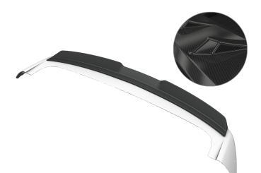CSR Heckspoiler | Heckflügel mit ABE für Opel Mokka A / Mokka X HF181-C Carbon Look Hochglanz (keine Lackierung erforderlich)