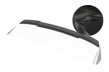 CSR Heckspoiler | Heckflügel mit ABE für Ford Edge MK2 HF199-C Carbon Look Hochglanz (keine Lackierung erforderlich)