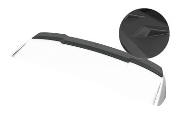 CSR Heckspoiler | Heckflügel mit ABE für Ford Edge MK2 HF199-L Lackierung erforderlich (unlackiert roh)