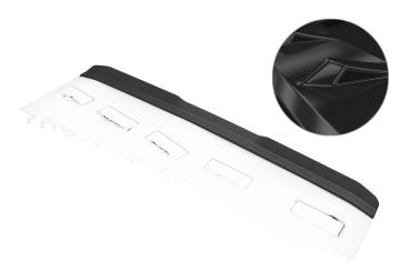 CSR Heckspoiler | Heckflügel mit ABE für Mercedes Benz W201 / 190er Limousine HF203-G Glossy schwarz Hochglanz (keine Lackierung erforderlich)