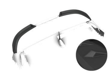 CSR Heckspoiler | Heckflügel mit ABE für Jeep Renegade HF227-S strukturiert schwarz matt (keine Lackierung erforderlich)