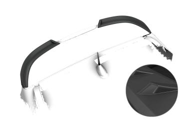 CSR Heckspoiler | Heckflügel mit ABE für Jeep Renegade HF227-L Lackierung erforderlich (unlackiert roh)