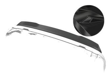 CSR Heckspoiler | Heckflügel mit ABE für Opel Combo E Combo und Combo XL HF232-G Glossy schwarz Hochglanz (keine Lackierung erforderlich)