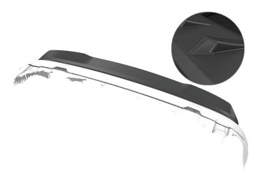 CSR Heckspoiler | Heckflügel mit ABE für Opel Combo E Combo und Combo XL HF232-L Lackierung erforderlich (unlackiert roh)