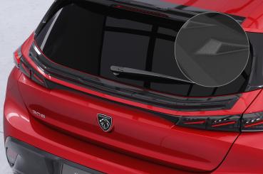 CSR Heckspoiler | Heckflügel mit ABE für Peugeot 308 (P51) Schrägheck HF236-S strukturiert schwarz matt (keine Lackierung erforderlich)
