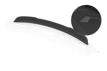 CSR Heckspoiler | Heckflügel mit ABE für Peugeot 308 (1.Gen) CC HF241-S strukturiert schwarz matt (keine Lackierung erforderlich)