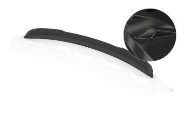 CSR Heckspoiler | Heckflügel mit ABE für Peugeot 308 (1.Gen) CC HF241-C Carbon Look Hochglanz (keine Lackierung erforderlich)