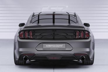 CSR Heckspoiler | Heckflügel mit ABE für Ford Mustang VI Coupe HF265-G Glossy schwarz Hochglanz (keine Lackierung erforderlich)