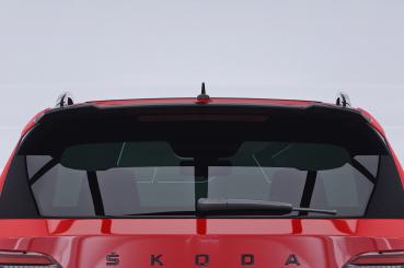 CSR Heckspoiler | Heckflügel mit ABE für Skoda Karoq Sportline HF279-C Carbon Look Hochglanz (keine Lackierung erforderlich)