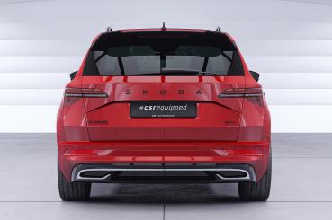 CSR Heckspoiler | Heckflügel mit ABE für Skoda Karoq Sportline HF279-C Carbon Look Hochglanz (keine Lackierung erforderlich)