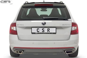 CSR Heckspoiler | Heckflügel mit ABE für Skoda Octavia III (Typ 5E) HF589-S strukturiert schwarz matt (keine Lackierung erforderlich)