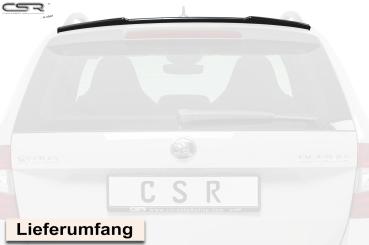 CSR Heckspoiler | Heckflügel mit ABE für Skoda Octavia III (Typ 5E) HF589-S strukturiert schwarz matt (keine Lackierung erforderlich)