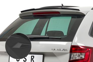 CSR Heckspoiler | Heckflügel mit ABE für Skoda Octavia III (Typ 5E) HF589-S strukturiert schwarz matt (keine Lackierung erforderlich)